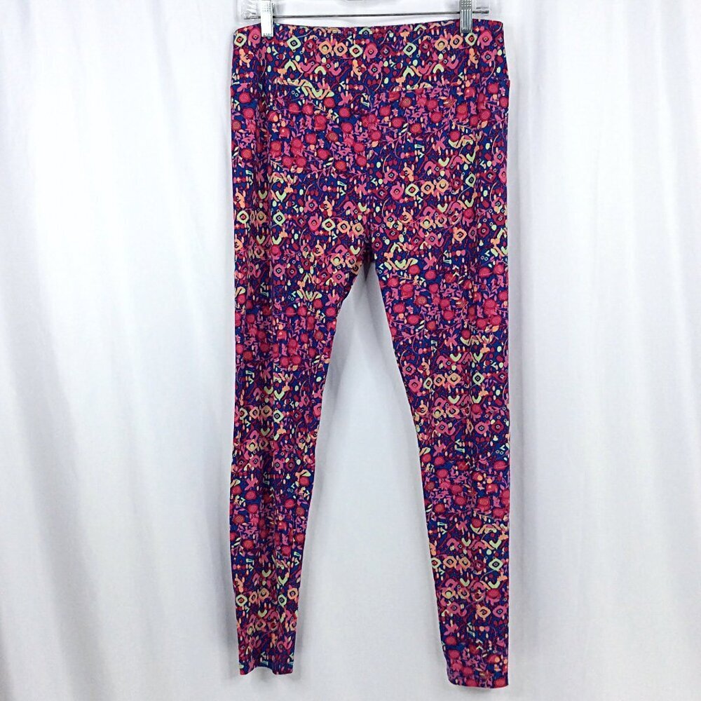 LuLaRoe TC Leggings‎ Womens Tall & Curvy Geometric Berry Berries Pink